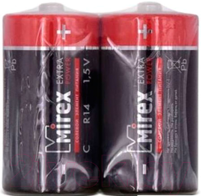 Комплект батареек Mirex R14 C 1.5V / 23702-ER14-S2