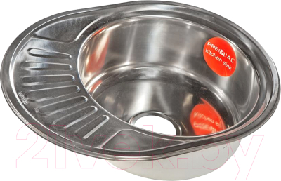 Мойка кухонная Premial 5745 0.8мм (полированный) - фото