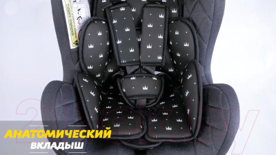 Автокресло Lorelli Galaxy Black Crowns / 10071352105