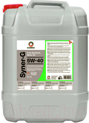Моторное масло Comma Syner-G 5W40 / SYN20L - фото