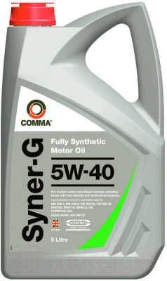 Моторное масло Comma Syner-G 5W40 / SYN5L - фото