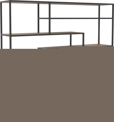 Стеллаж Hype Mebel Зиг-Заг 170x150 - фото