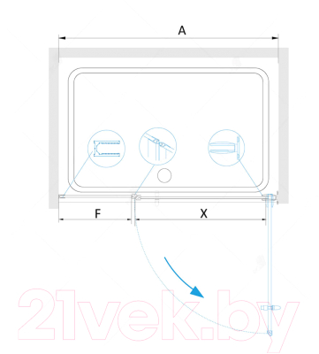 Душевая дверь RGW HO-012 / 350601211-11