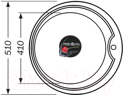 Мойка кухонная Premial 5151 0.8мм