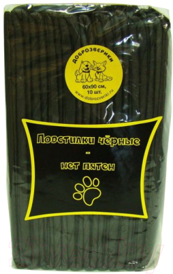 Одноразовая пеленка для животных Доброзверики 60x90 / ЧПС90/10 - фото