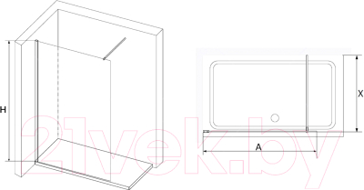Душевая стенка RGW 351001009-11