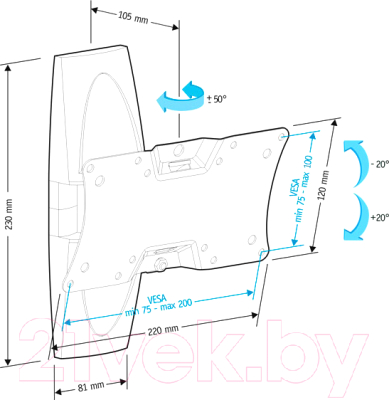 Кронштейн для телевизора Holder LCDS-5062