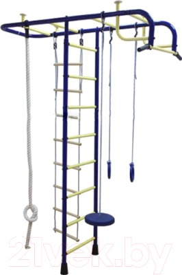 Детский спортивный комплекс Пионер М (синий/желтый) - фото