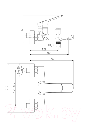 Смеситель Cersanit Flavis 63035
