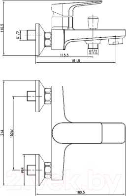 Смеситель Cersanit Nature 63064
