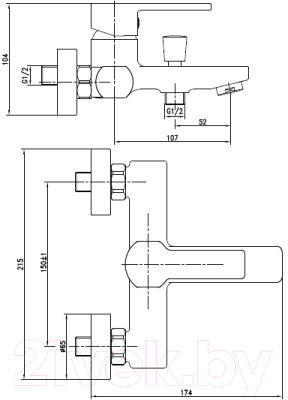 Смеситель Cersanit Smart 63048