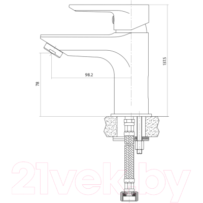 Смеситель Cersanit Vero 63060