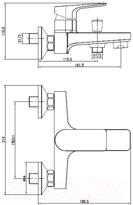 Смеситель Cersanit Vero 63061