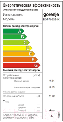 Электрический духовой шкаф Gorenje BOP798S54X