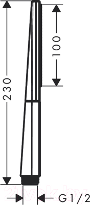 Лейка ручного душа Hansgrohe Rainfinity Baton 100 26866000