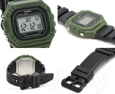 Часы наручные мужские Casio W-218H-3AVEF