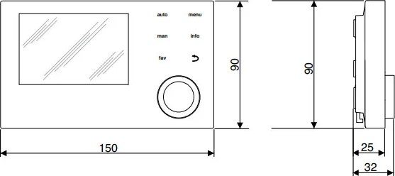 Блок управления для отопительного котла Buderus Logamatic RC310 / 7738111127