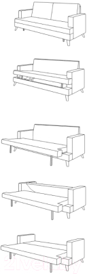 Диван Нижегородмебель и К Лора ТД 327