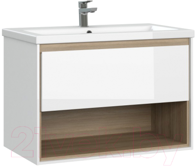 Тумба с умывальником Cersanit Louna 80 + Moduo - фото