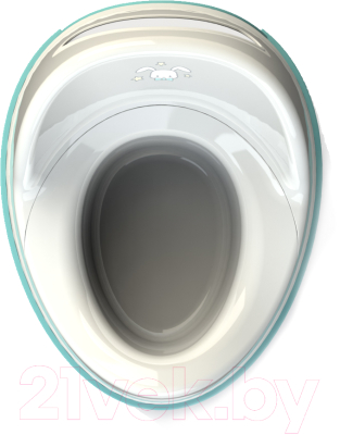 Детский горшок Kidwick Гигант / KW060102 (белый/бирюзовый)