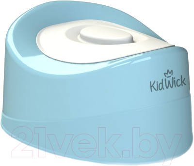 Детский горшок Kidwick Мини / KW010202 (голубой/белый) - фото
