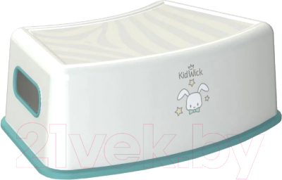 Табурет-подставка Kidwick Тигр / KW180104 (белый/бирюзовый) - фото