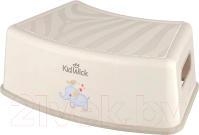 Табурет-подставка Kidwick Тигр / KW180404 (серый/темно-серый) - фото