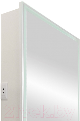 Шкаф с зеркалом для ванной Континент Allure Led 60х80 R