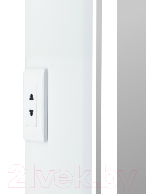 Шкаф с зеркалом для ванной Континент Allure Led 60х80 R