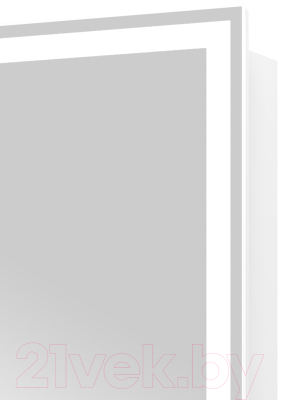 Шкаф с зеркалом для ванной Континент Aperio Led 80х80 R