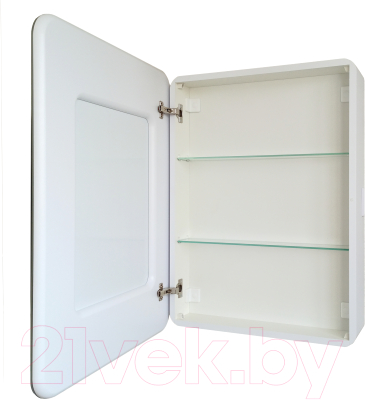 Шкаф с зеркалом для ванной Континент Elliott Led 55х80 L