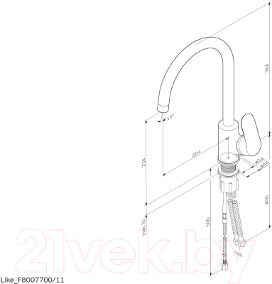 Смеситель AM.PM Like F8007711