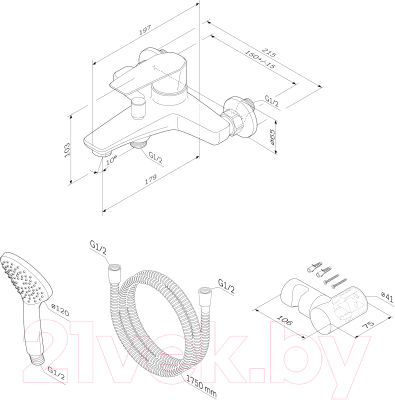 Смеситель AM.PM Gem F90A15000