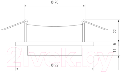 Точечный светильник Elektrostandard 116 MR16 (золото/белый)