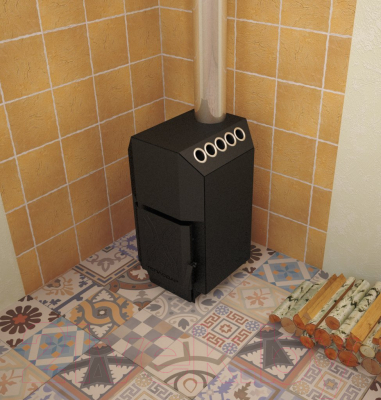 Печь отопительная Теплодар ТОП 140 (со стальной дверцей)