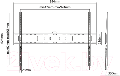 Кронштейн для телевизора Ultramounts UM 815F