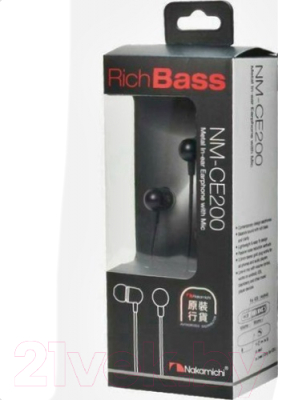 Наушники-гарнитура Nakamichi NM-CE200(BK)