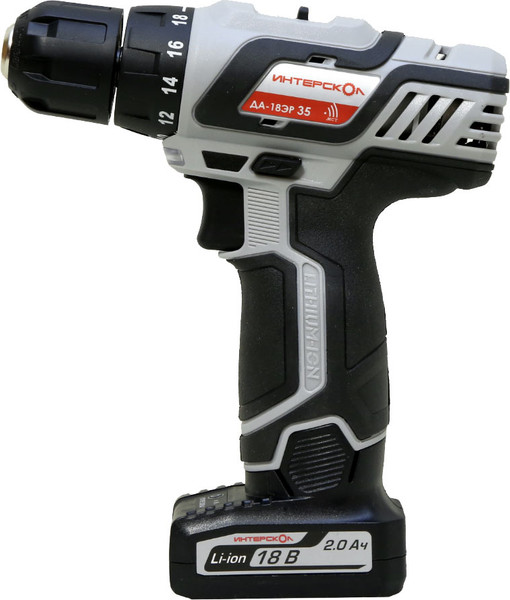 Аккумуляторная дрель-шуруповерт Интерскол ДА-18ЭР (436.2.2.15)