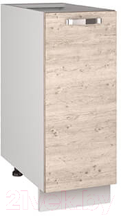 Шкаф-стол кухонный Anrex Alesia 1D/30-F1 (серый/сосна винтаж) - фото