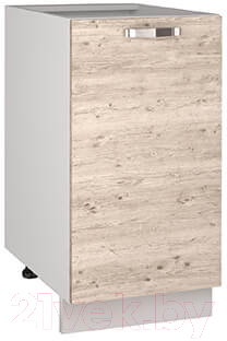 Шкаф-стол кухонный Anrex Alesia 1D/40-F1 (серый/сосна винтаж) - фото