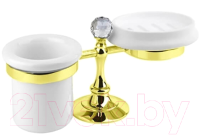 Держатель мыльницы и стакана Cezares OLIMP-STT-03/24-Sw - фото