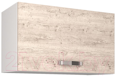 Шкаф навесной для кухни Anrex Alesia 1DG/60-F1 (серый/сосна винтаж) - фото