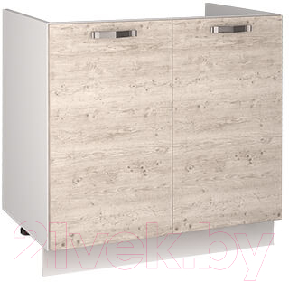 Шкаф под мойку Anrex Alesia 2D/80-F1 (серый/сосна винтаж) - фото