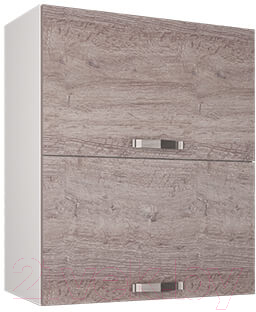 Шкаф навесной для кухни Anrex Alesia 2DG/60-F1 (серый/дуб анкона) - фото