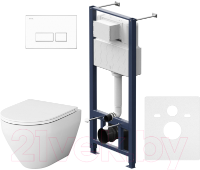 Унитаз подвесной с инсталляцией AM.PM Spirit IS47001.701700 - фото