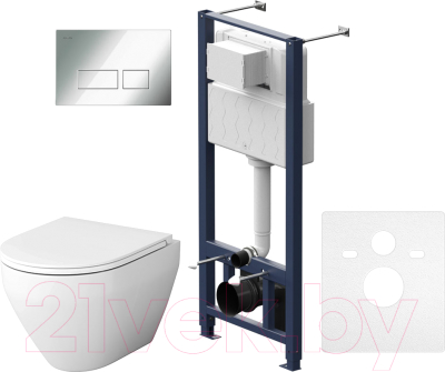 Унитаз подвесной с инсталляцией AM.PM Spirit IS47051.701700 - фото