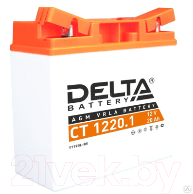 Мотоаккумулятор DELTA AGM CT1220.1 YT19BL-BS - фото