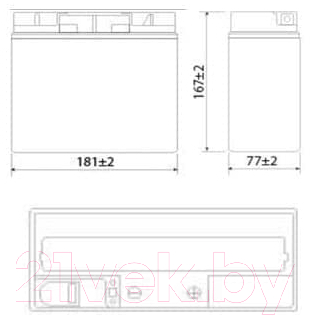 Мотоаккумулятор DELTA AGM CT1220.1 YT19BL-BS