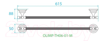 Держатель для полотенца Cezares OLIMP-TH06-02-M