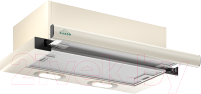 Вытяжка телескопическая Elikor Интегра 60П-400-В2Л / 155703 (топленое молоко) - фото
